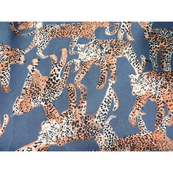 Evri 2X Cheetah Top Blouse Sleeveless Leopard FLowy Career Casual Big Cat - Picture 11 of 11